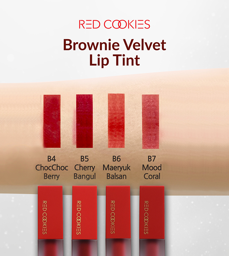
Red Cookies Korean Long Lasting Brownie Velvet Tint Lipstick - Shade: B6 Maeryuk Balsan