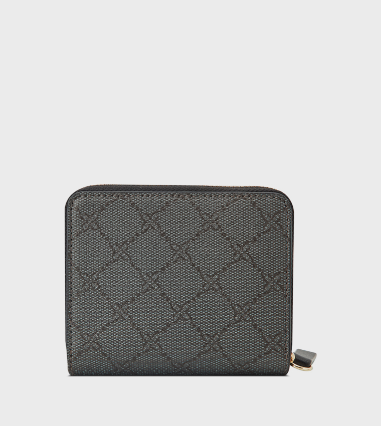 Patterned Zip Around Wallet