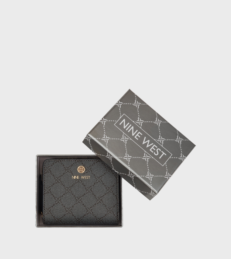 Patterned Zip Around Wallet