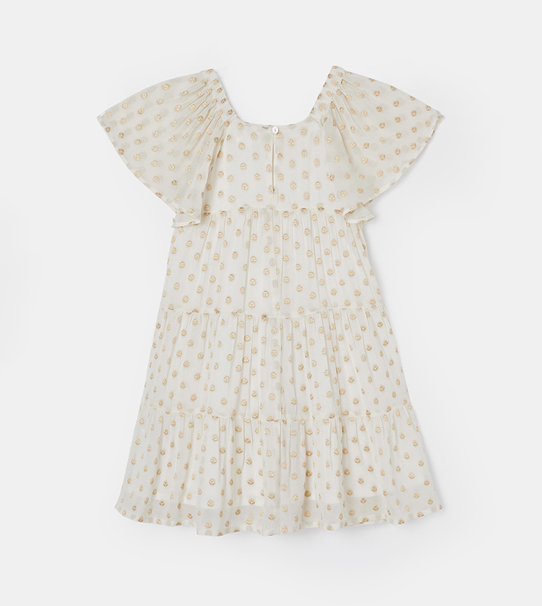 Crew Neck Tulle Dress