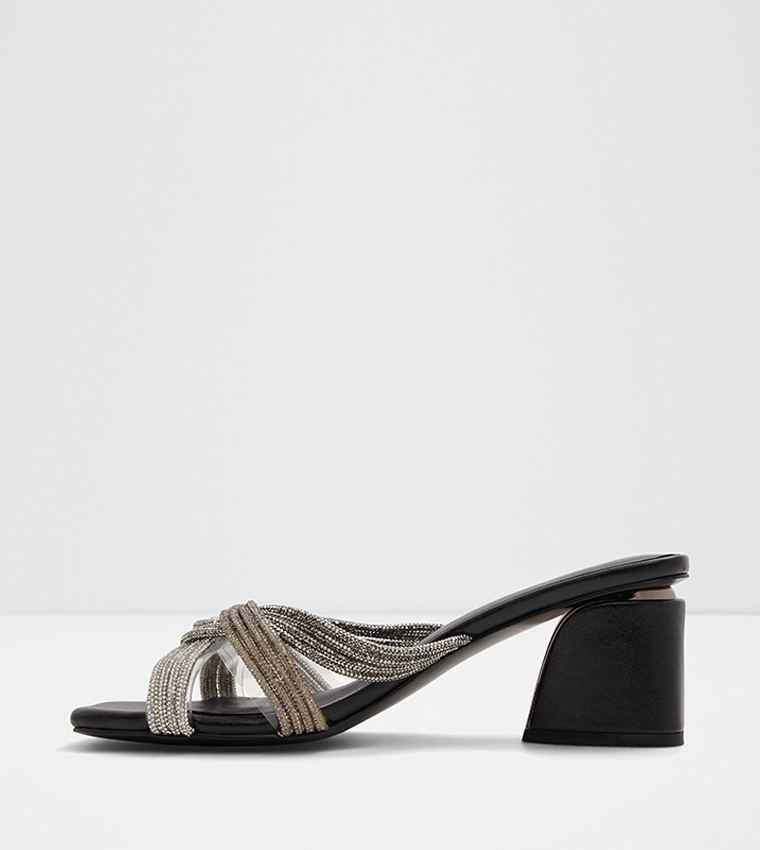 ZOHRA Embellished Block Heel Sandals