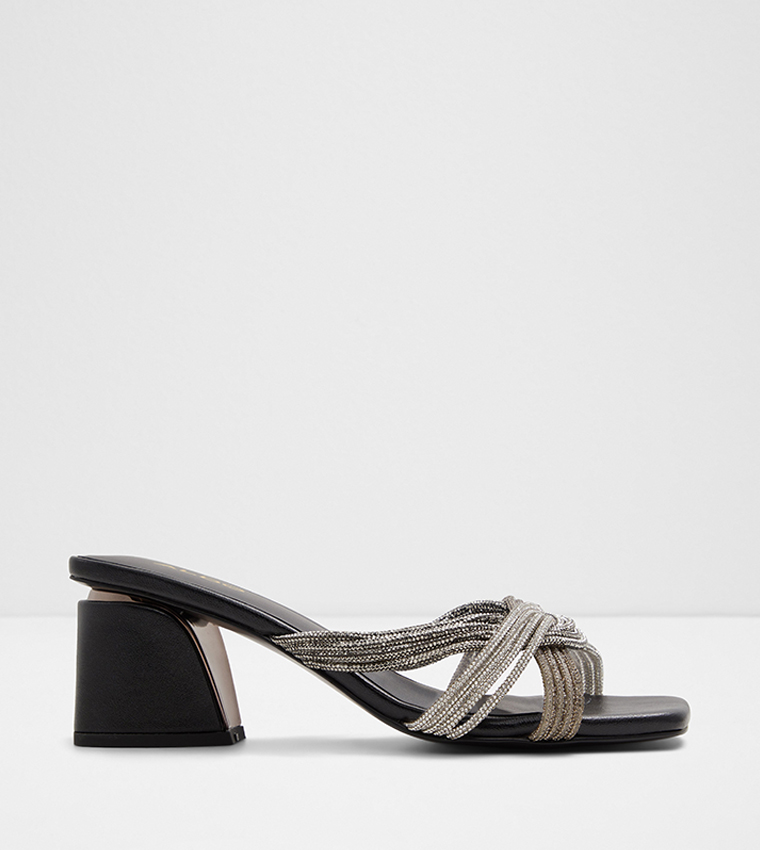 ZOHRA Embellished Block Heel Sandals
